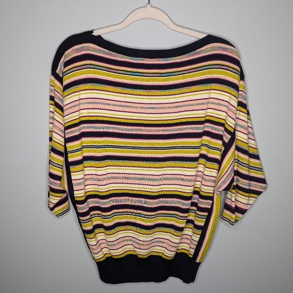 Moth Anthropologie striped dolman boat neck  sweater size woman's small - Picture 4 of 8